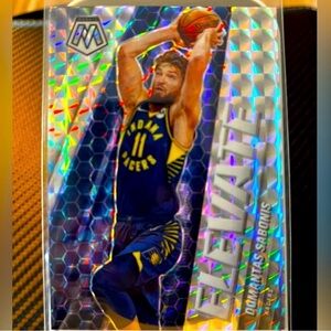 Domantas Sabonis 2020-21 Panini Mosaic Prizm #6 Elevate NBA Trading Card PACERS